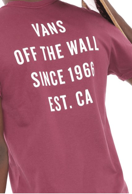 camiseta vans bordo